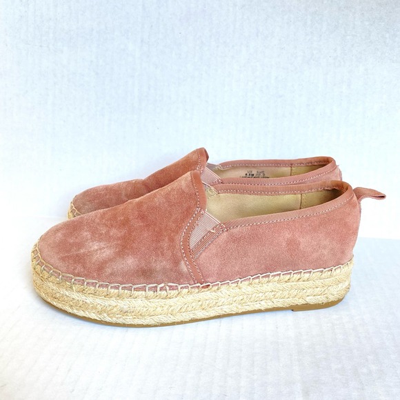 SAM EDELMAN Carrin Platform Espedrille Slip On Sneaker Shoes Pink Tan Boho 6.5 - Picture 7 of 12